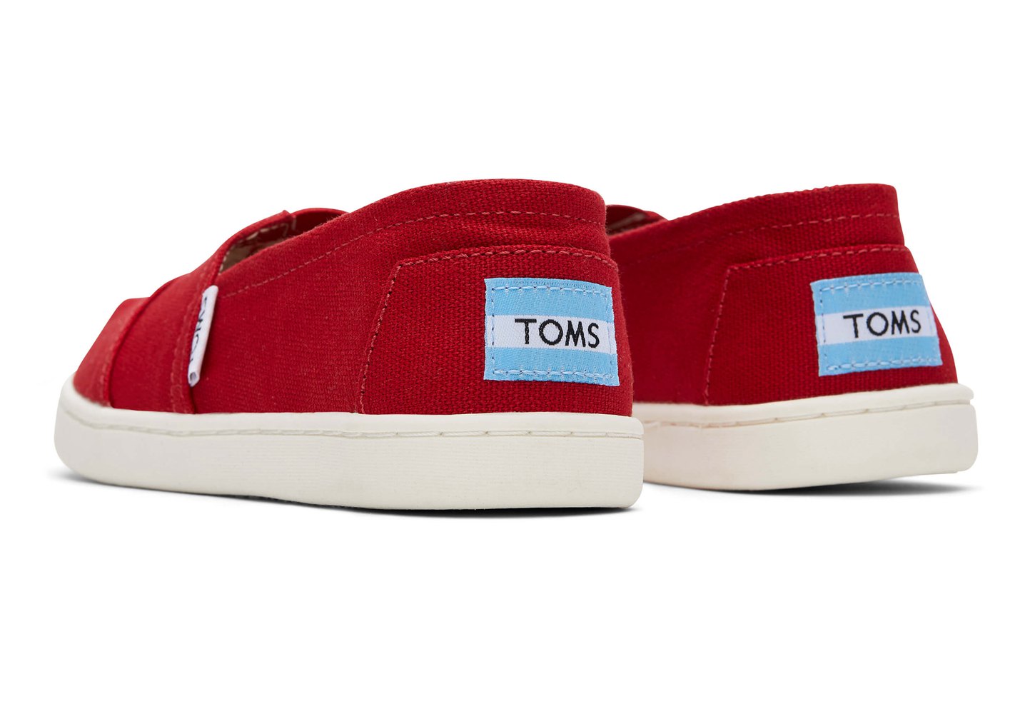 Toms Alpargata Youth Canvas Espadrille Red - Kids - 09351-WBCE